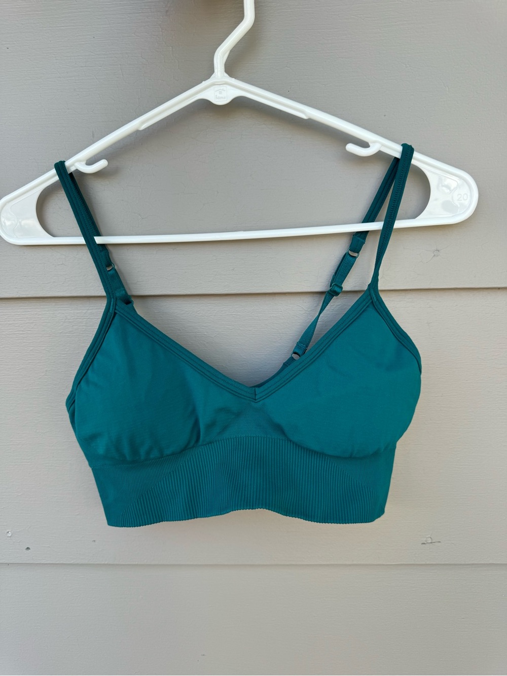 lululemon athletica Teal Seamless Bralette with Adjustable Straps size 6